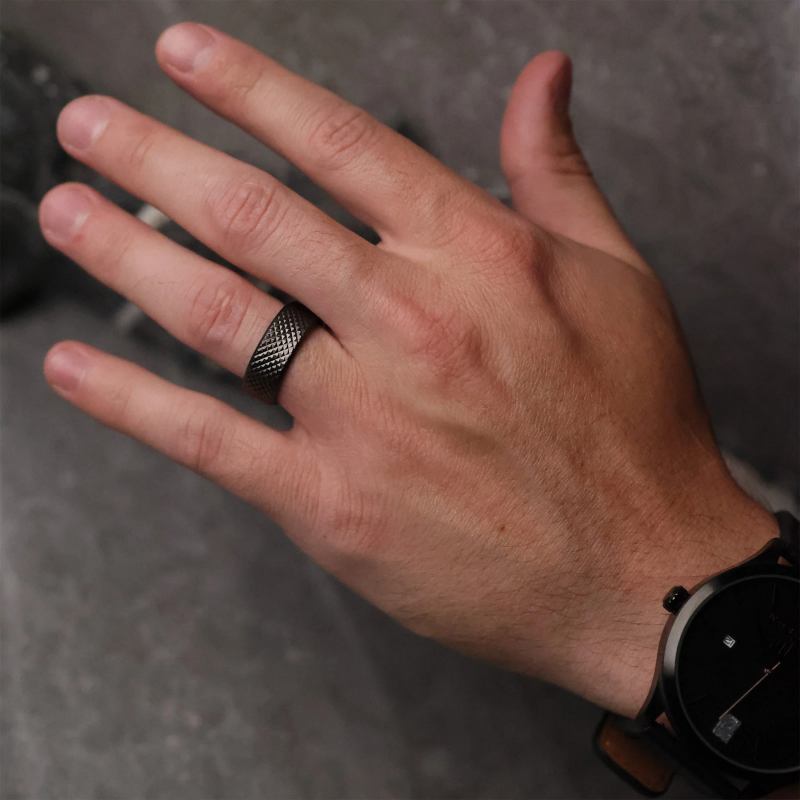 Stainless Steel Barbell Men's Band
