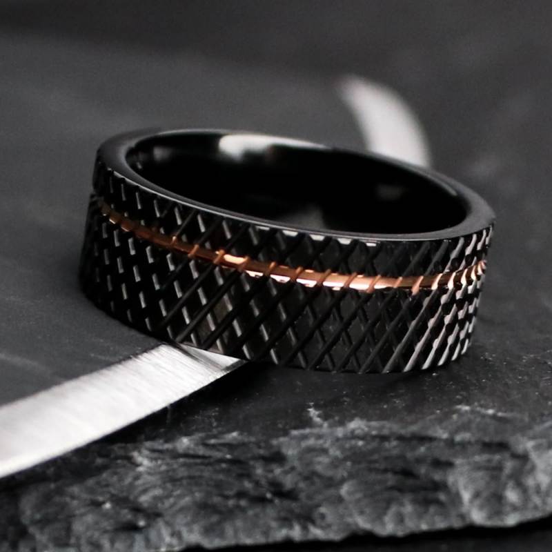 Simple Tungsten Carbide Mens Wedding Band