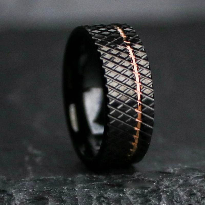 Simple Tungsten Carbide Mens Wedding Band