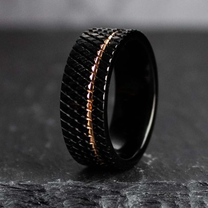 Simple Tungsten Carbide Mens Wedding Band