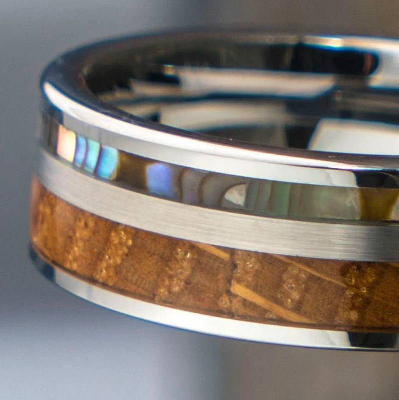 Round Design Tungsten Men's Band