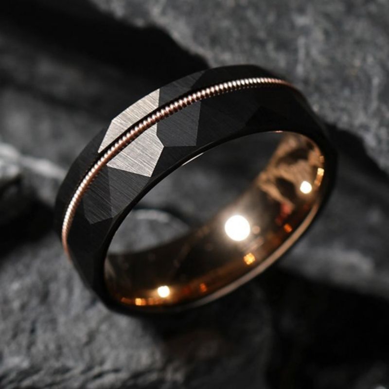 Tungsten With Guitar String Men's Band