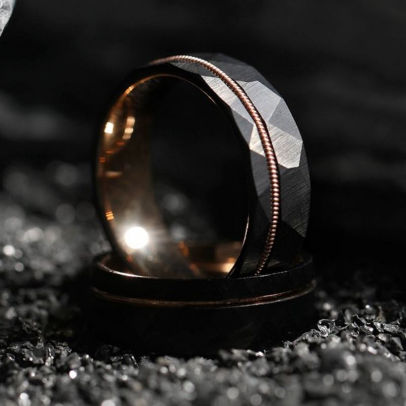 Tungsten With Guitar String Men's Band