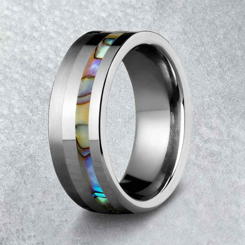Rount Cut Tungsten Men's Band
