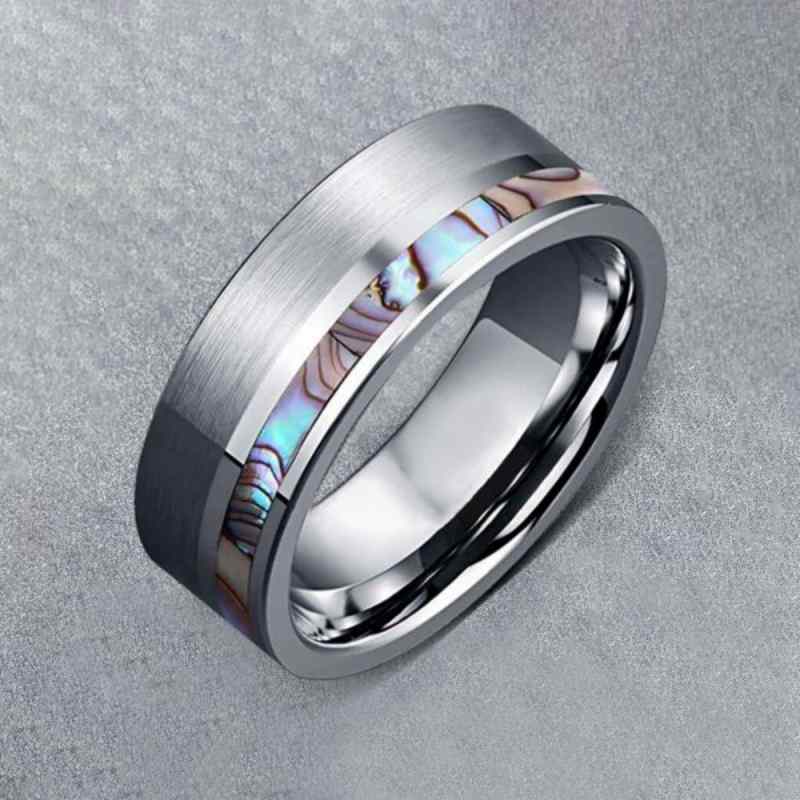 Rount Cut Tungsten Men's Band