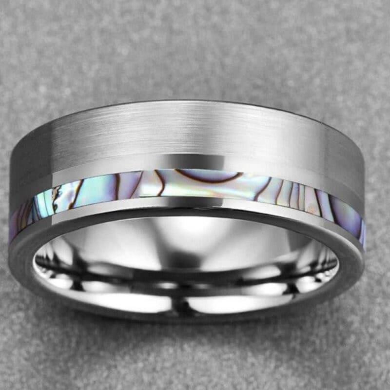 Rount Cut Tungsten Men's Band