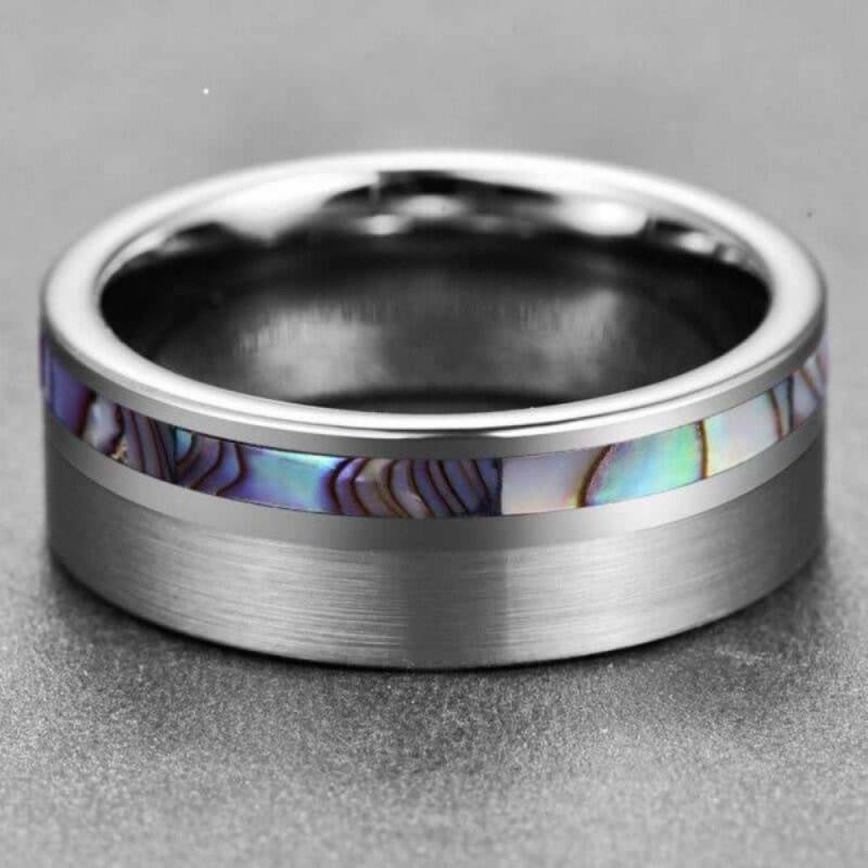 Rount Cut Tungsten Men's Band
