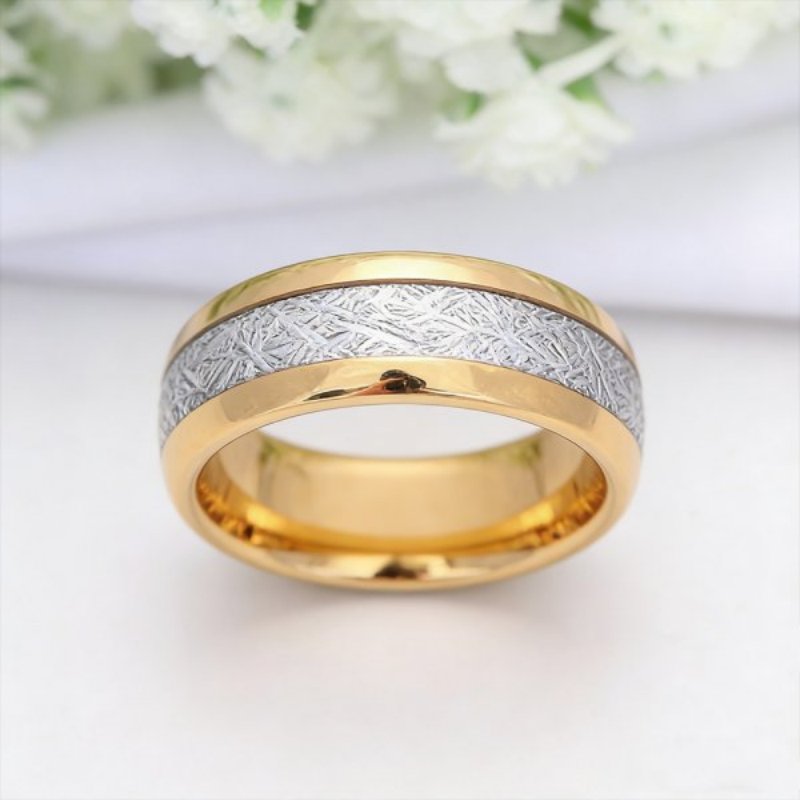 8MM Tungsten Men's Wedding Band 