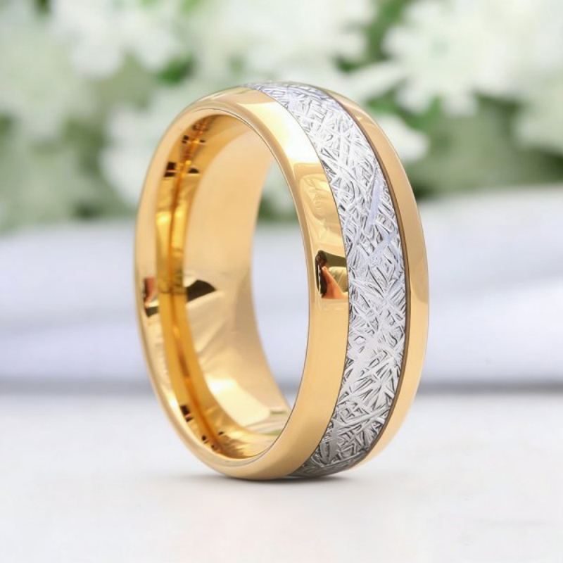8MM Tungsten Men's Wedding Band 