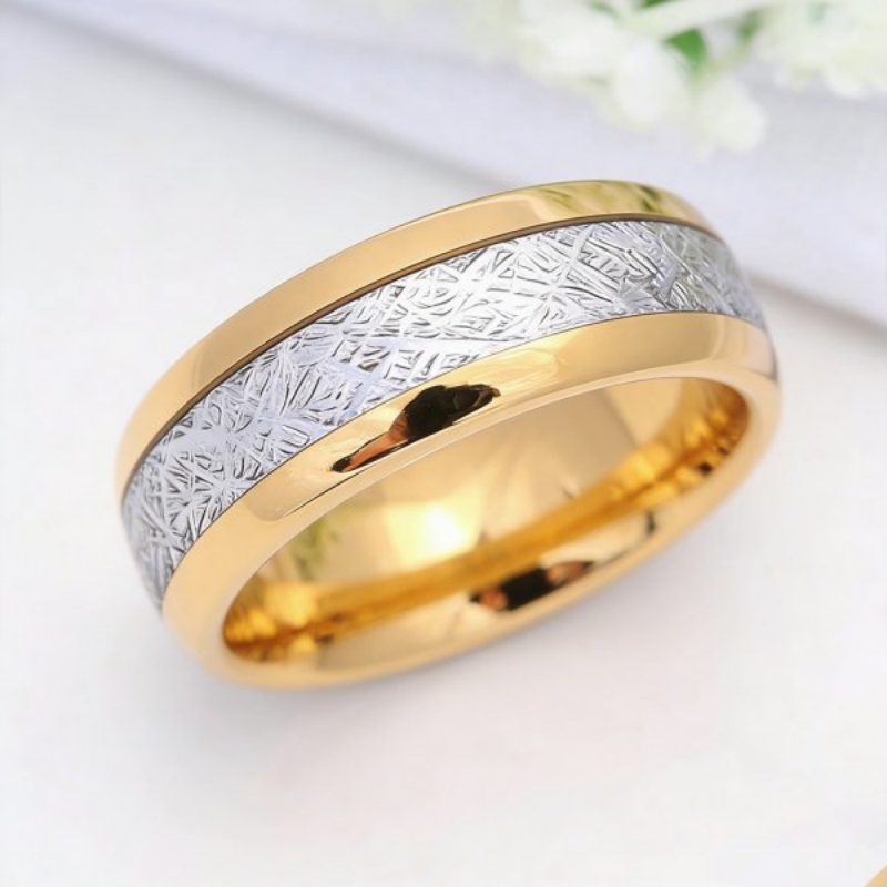 8MM Tungsten Men's Wedding Band 