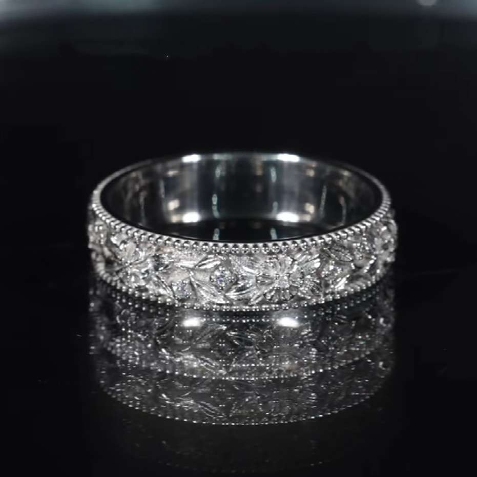 5MM Men's 925 Sterling Silver Wedding Band