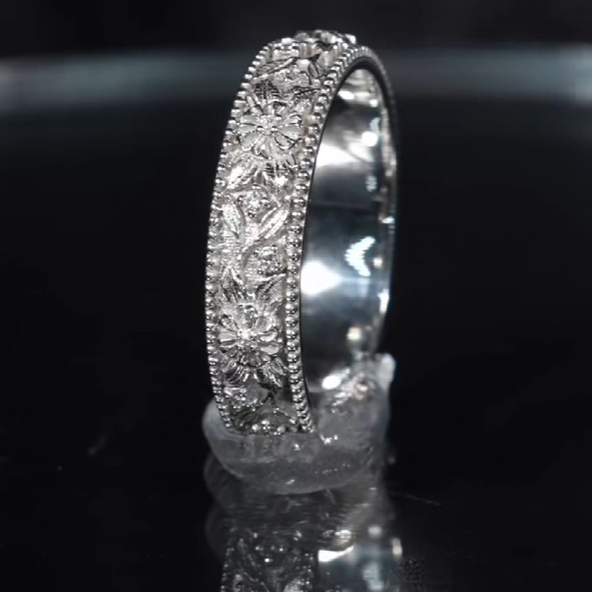 5MM Men's 925 Sterling Silver Wedding Band