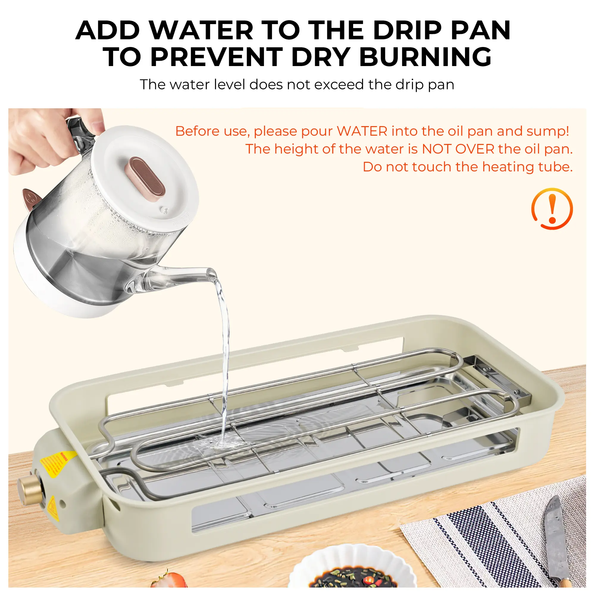 Kitchen-Specific 2-in-1 Electric Grill Equipped with a Grill Rack and a Detachable Non-Stick Griddle.