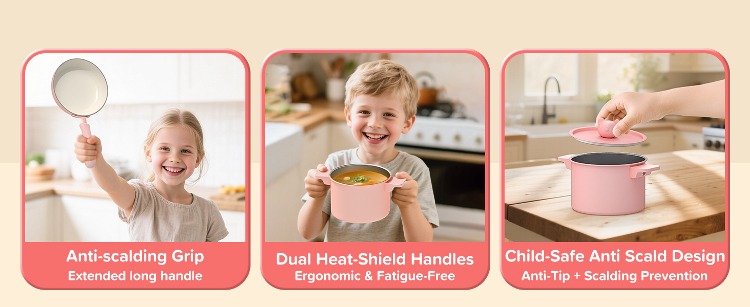 Kids cooking set real