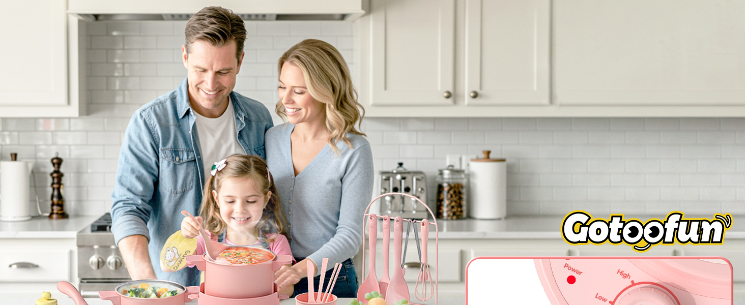 Kids cooking set real