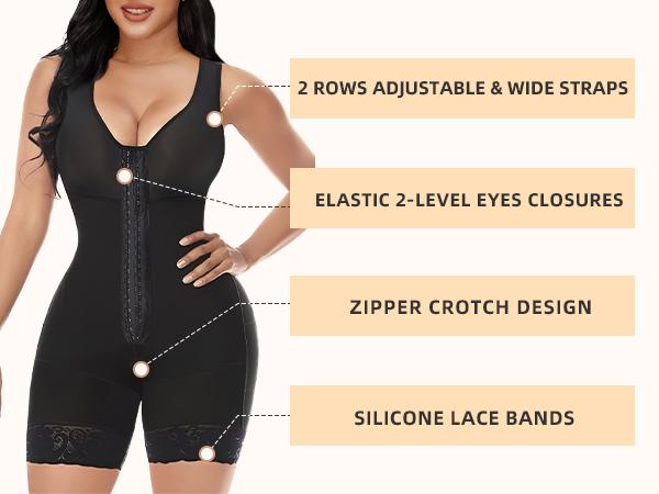 YIANNA Fajas Colombianas Shapewear for Women Tummy Control Full Shapewear Butt Lifter with Hooks Closure SpringStatements YIANNA Fajas Colombianas Shapewear for Women Tummy Control Full Shapewear Butt Lifter with Hooks Closure SpringStatements