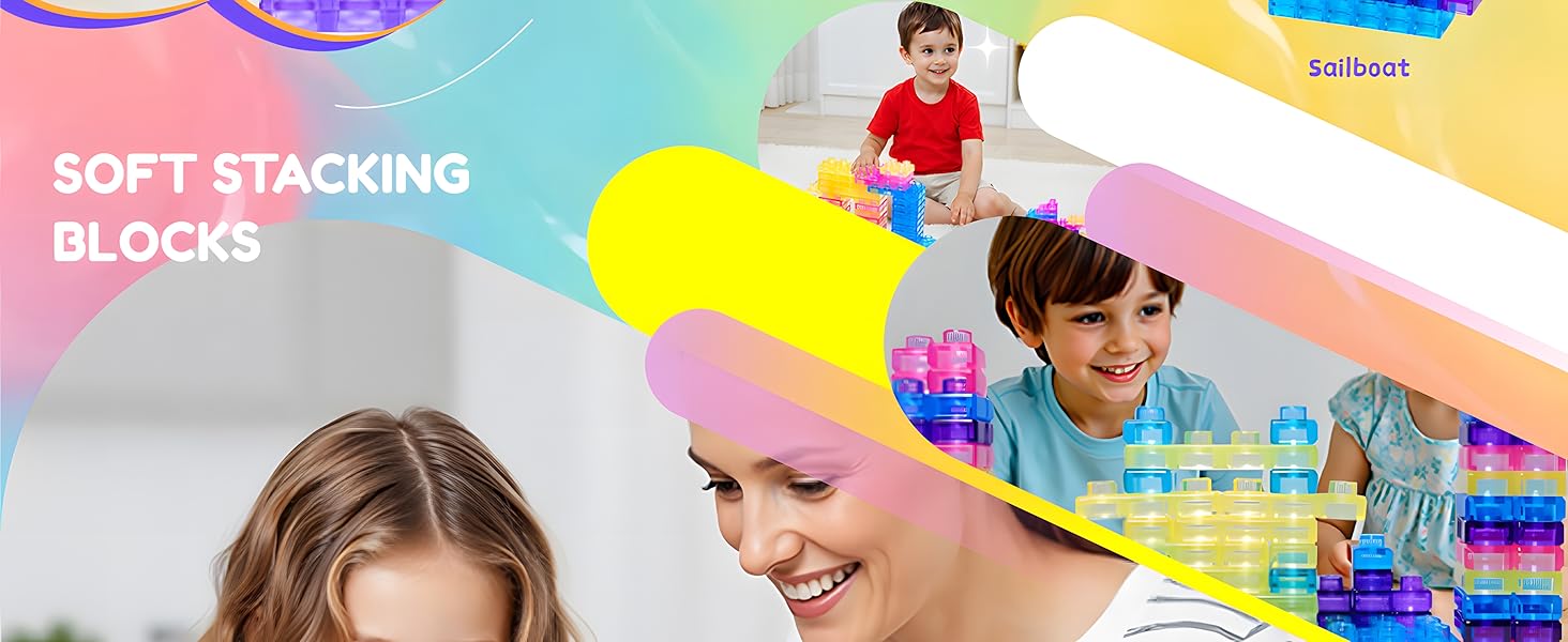 40 Pack Montessori Sensory Building Blocks