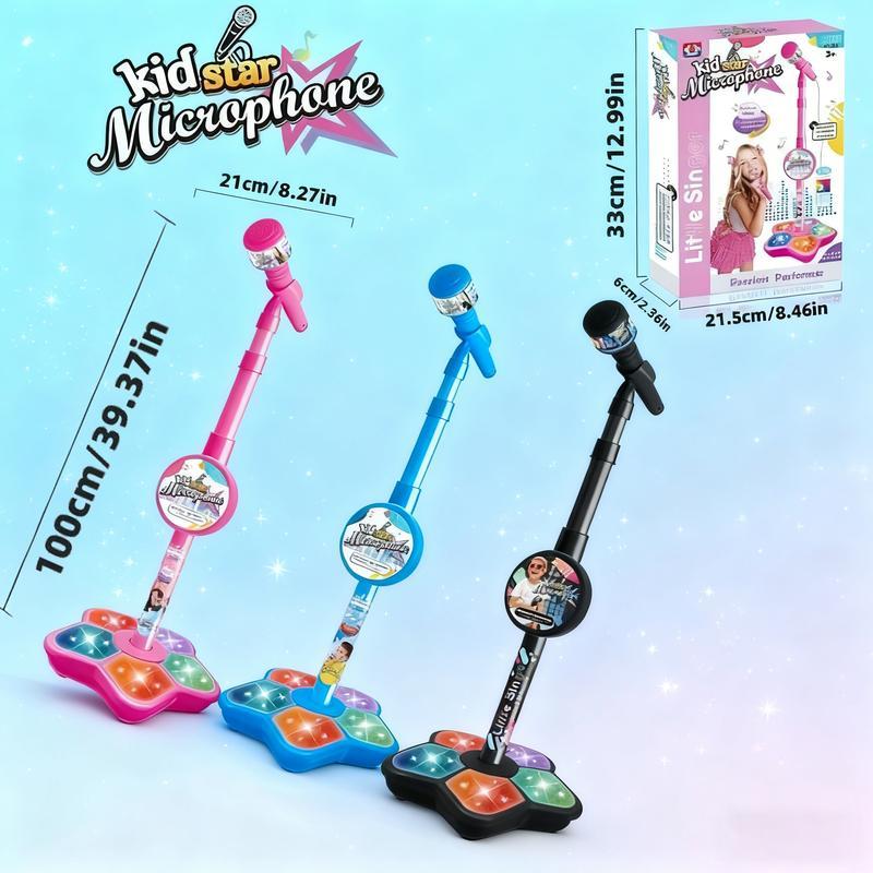Unleash Your Child's Inner Pop Star! This Karaoke Microphone Toy with Colorful LED Lights & Built-in Music Encourages Singing, Boosts Confidence, and Makes a Perfect Birthday Gift for children Aged 3-8. Fun, Educational, and Hours of Entertainment! Unleash Your Child's Inner Pop Star! This Karaoke Microphone Toy with Colorful LED Lights & Built-in Music Encourages Singing, Boosts Confidence, and Makes a Perfect Birthday Gift for children Aged 3-8. Fun, Educational, and Hours of Entertainment!