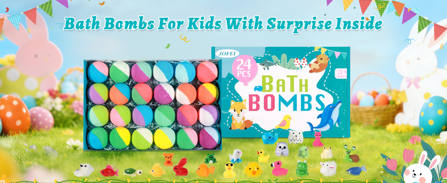 bath bombs for kids bath bombs bath toys kids easter basket stuffers easter gifts for kids 3-5