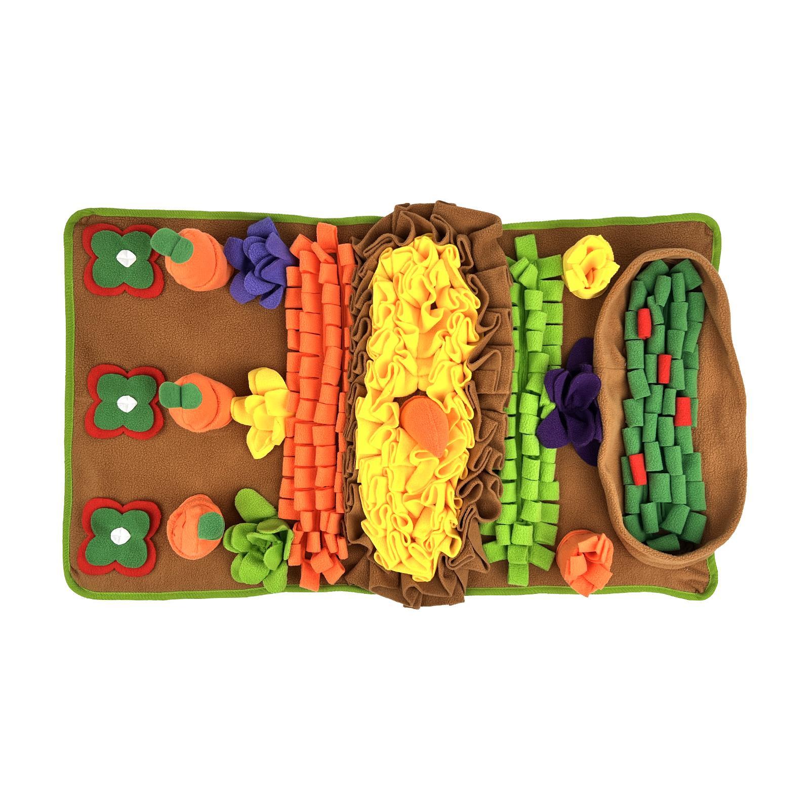 Pet Feeding Sniffing Mat, Slow Food Mat Encourages Natural Foraging Skills, Training & Stress Release, Indoor Outdoor Interactive Sniffing Pad Puzzle Toy, Dog Stuff