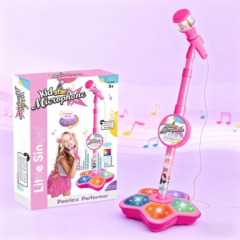 Unleash Your Child's Inner Pop Star! This Karaoke Microphone Toy with Colorful LED Lights & Built-in Music Encourages Singing, Boosts Confidence, and Makes a Perfect Birthday Gift for children Aged 3-8. Fun, Educational, and Hours of Entertainment! Unleash Your Child's Inner Pop Star! This Karaoke Microphone Toy with Colorful LED Lights & Built-in Music Encourages Singing, Boosts Confidence, and Makes a Perfect Birthday Gift for children Aged 3-8. Fun, Educational, and Hours of Entertainment!