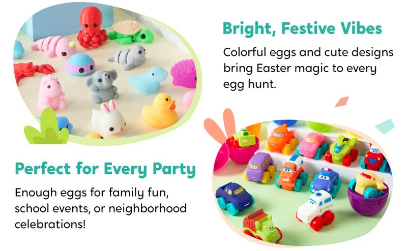 36pcs/48pcs/60pcs/80pcs/100pcs/120pcs/144pcs/160pcs/200pcs Prefilled Easter Eggs Toys and Stickers for Easter Egg Hunt, Filled with Toys Party Favors for Kids Boys Girls Easter Eggs Hunt, Basket Stuffers Fillers, Classroom Prize Supplies Kids Outdoor Play 36pcs/48pcs/60pcs/80pcs/100pcs/120pcs/144pcs/160pcs/200pcs Prefilled Easter Eggs Toys and Stickers for Easter Egg Hunt, Filled with Toys Party Favors for Kids Boys Girls Easter Eggs Hunt, Basket Stuffers Fillers, Classroom Prize Supplies Kids Outdoor Play
