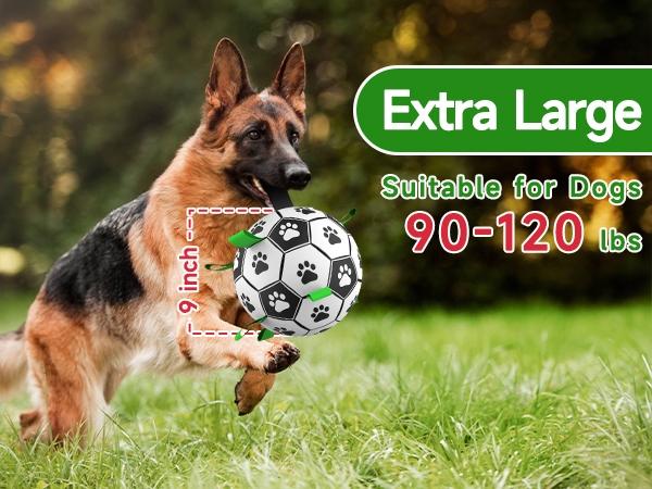 Herding  dogs balls  durable dog Soccer ball Interactive Training Ball with 9 Grab tabs for outdoor & water play, perfect gift for pets