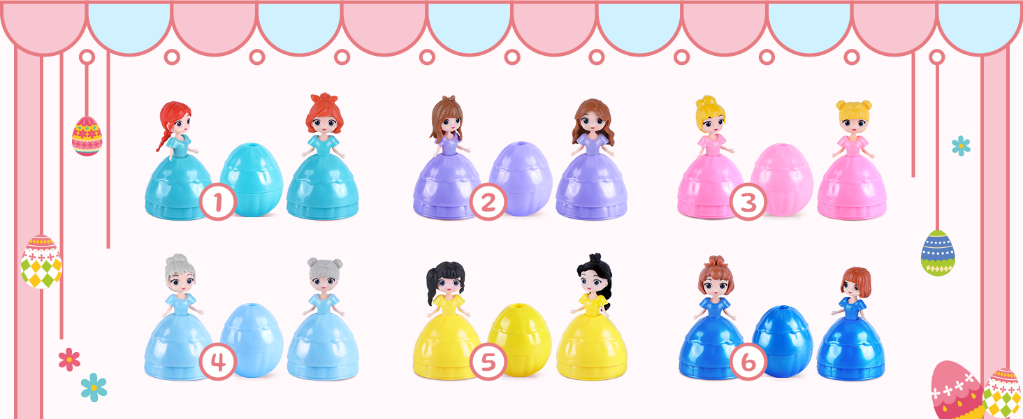 princess easter eggs