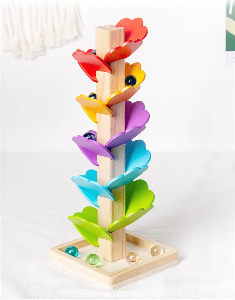 Montessori Wooden Petal Tree Building Blocks