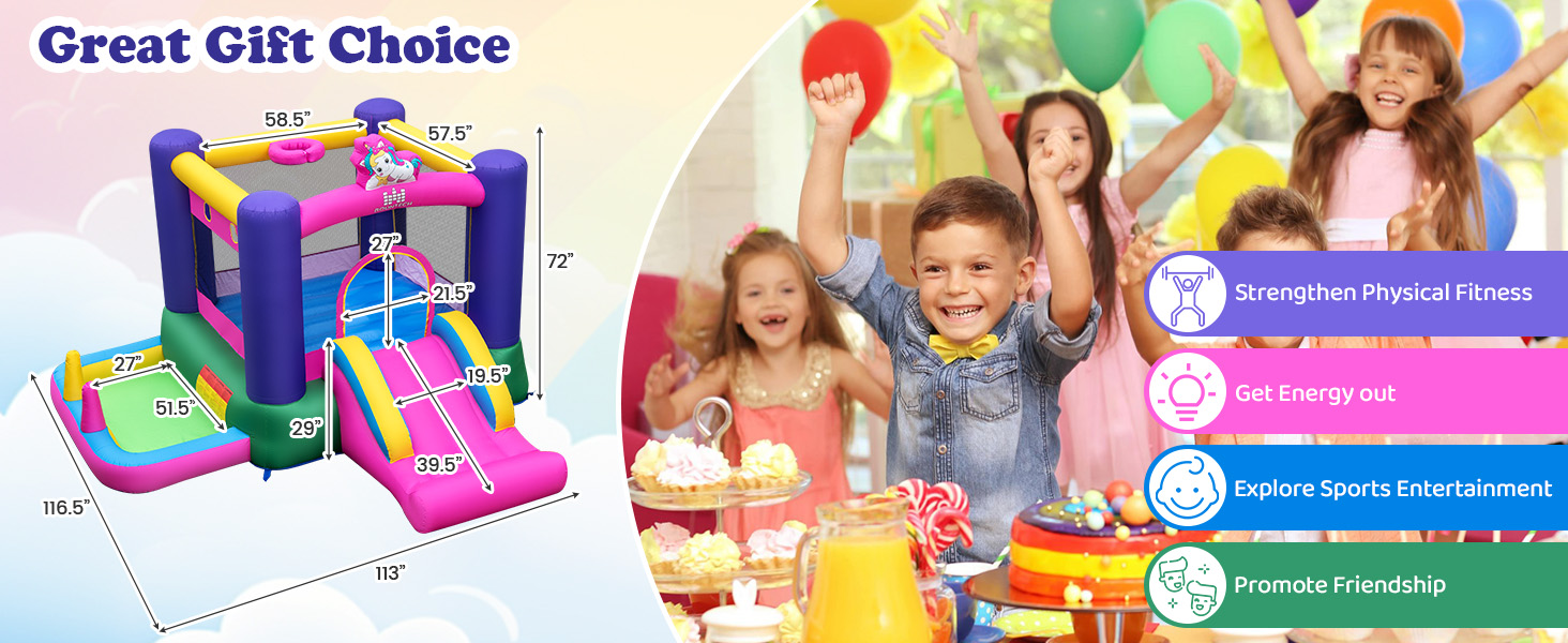 bounce house with ball pit