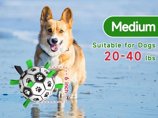 Herding  dogs balls  durable dog Soccer ball Interactive Training Ball with 9 Grab tabs for outdoor & water play, perfect gift for pets