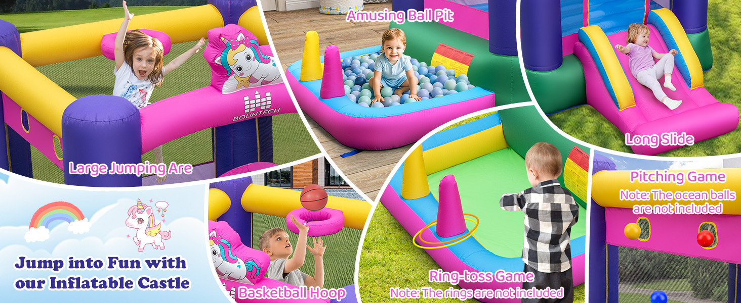 bounce house with ball pit
