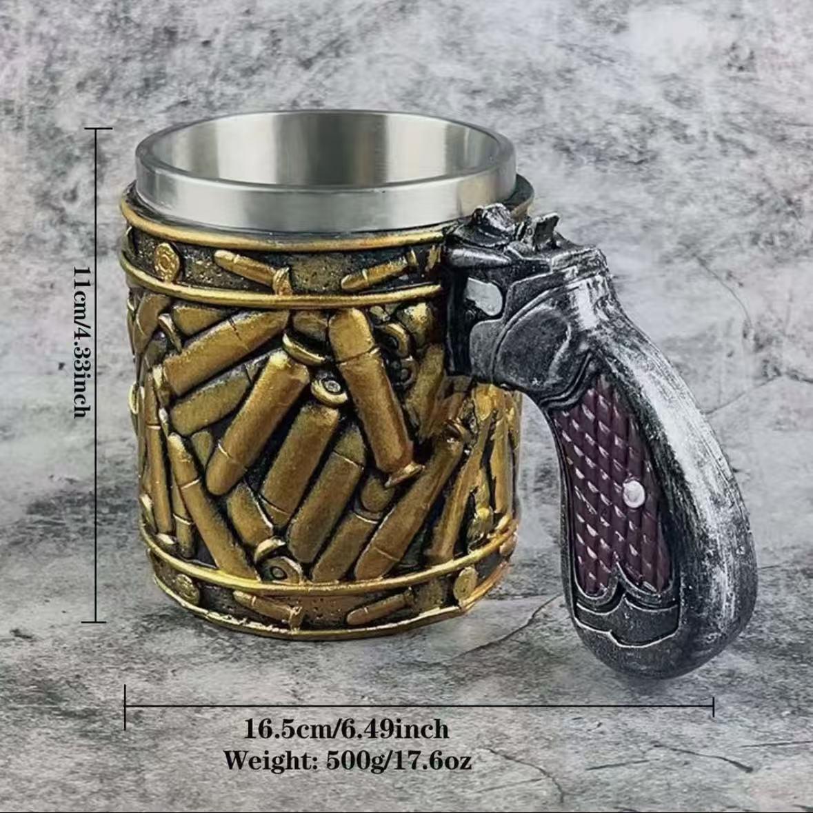 Vintage Stainless Steel Embossed Beer Mug Retro Metal Texture Drinking Cup for Beer Coffee Whiskey Bar Gift 450ml / 15.2oz Retro Coffee Mug Drinking Cup Vintage Stainless Steel Embossed Beer Mug Retro Metal Texture Drinking Cup for Beer Coffee Whiskey Bar Gift 450ml / 15.2oz Retro Coffee Mug Drinking Cup