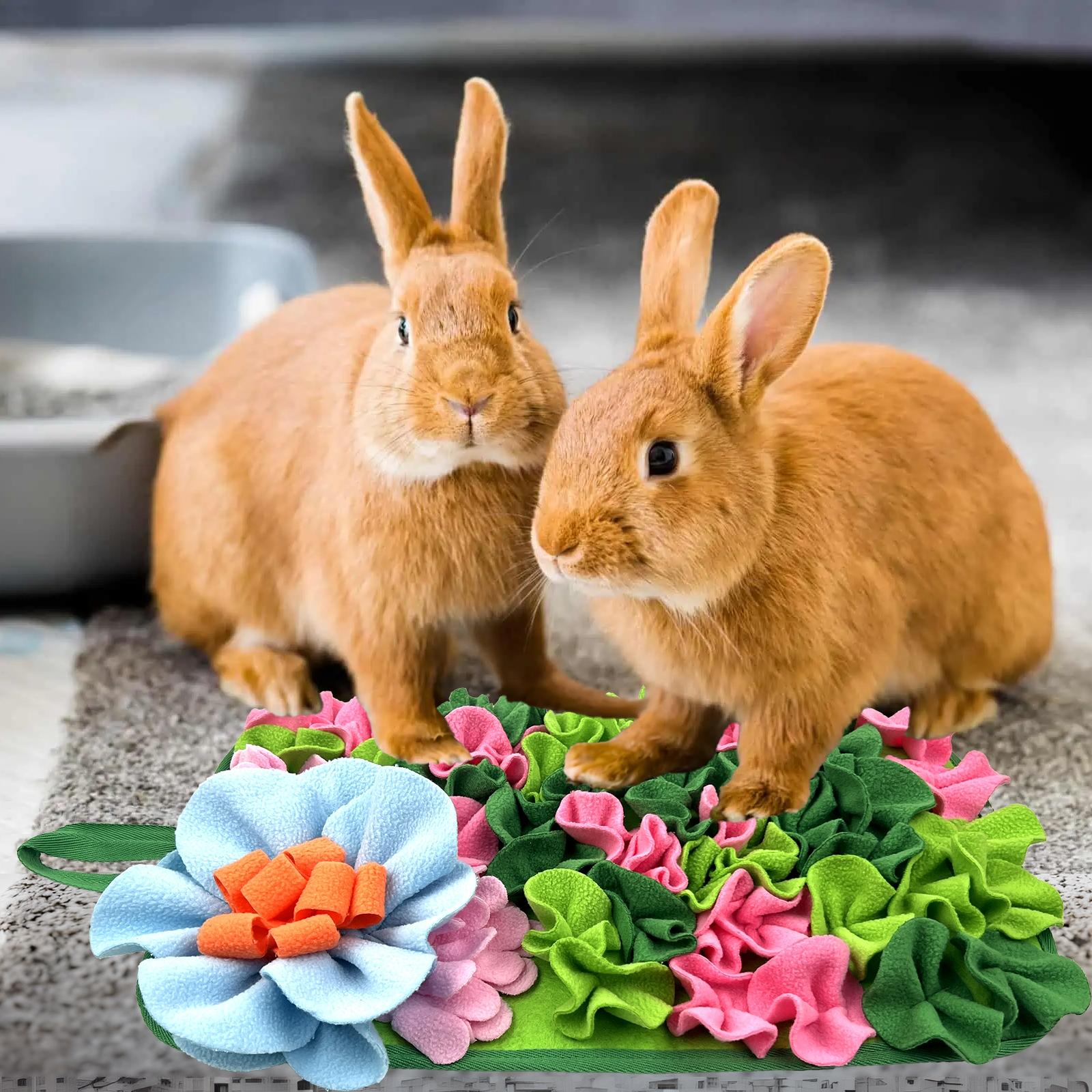 Small Animal Feeding Mat with Handle, Cute Flower Design Pet Sniffing Pad, Interactive Pet Feeding Supplies for Rabbit Hedgehog Chinchilla Small Animal Feeding Mat with Handle, Cute Flower Design Pet Sniffing Pad, Interactive Pet Feeding Supplies for Rabbit Hedgehog Chinchilla