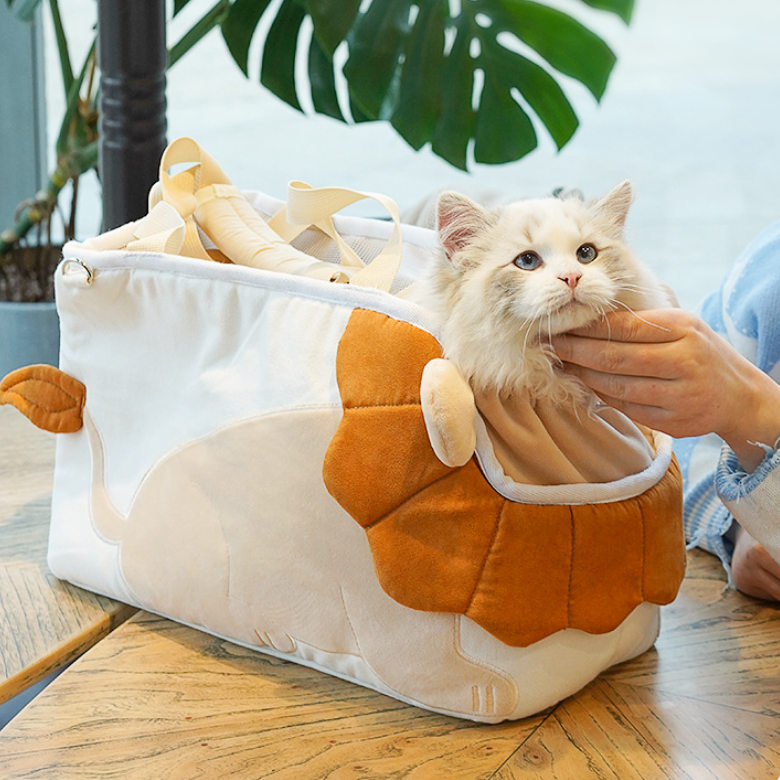 Portable Large-Capacity Pet Backpack | 2-in-1 Handheld Cat Carrier & Shoulder Bag