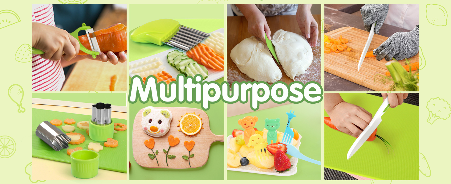 Kids Knife Set For Real Cooking