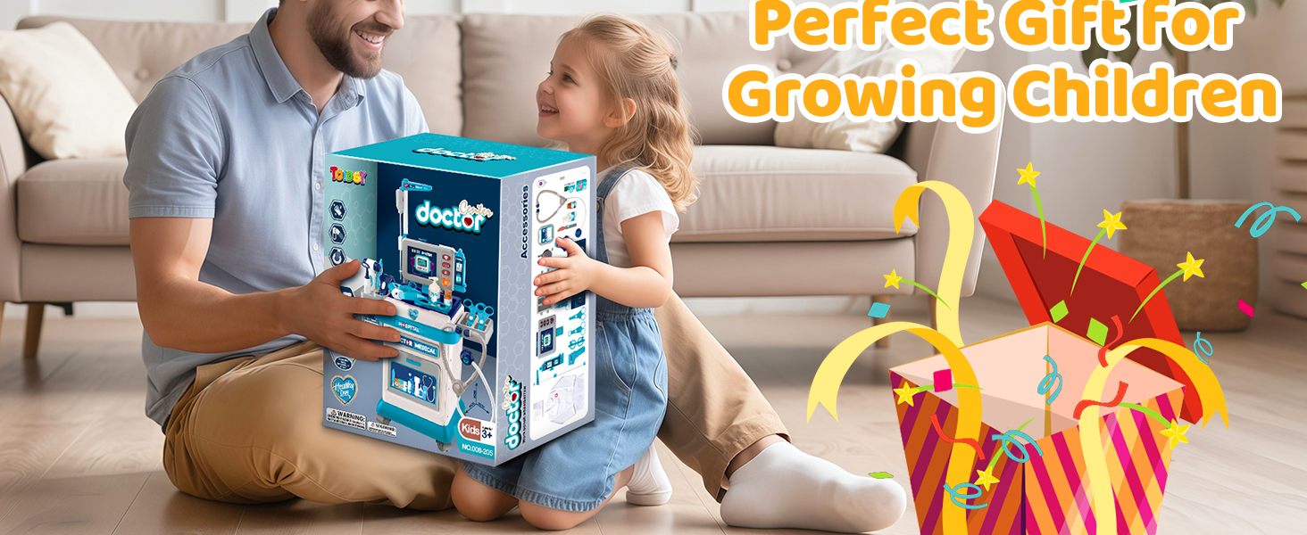 Toidgy Doctor Kit for Toddlers, Pretend Medical Station Set