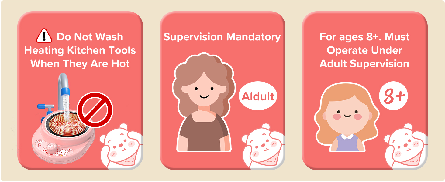 Kids cooking set real mini kitchen