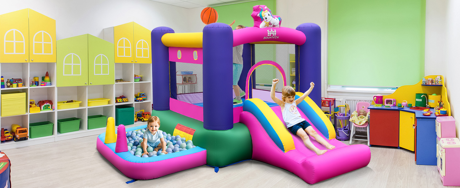 bounce house with ball pit