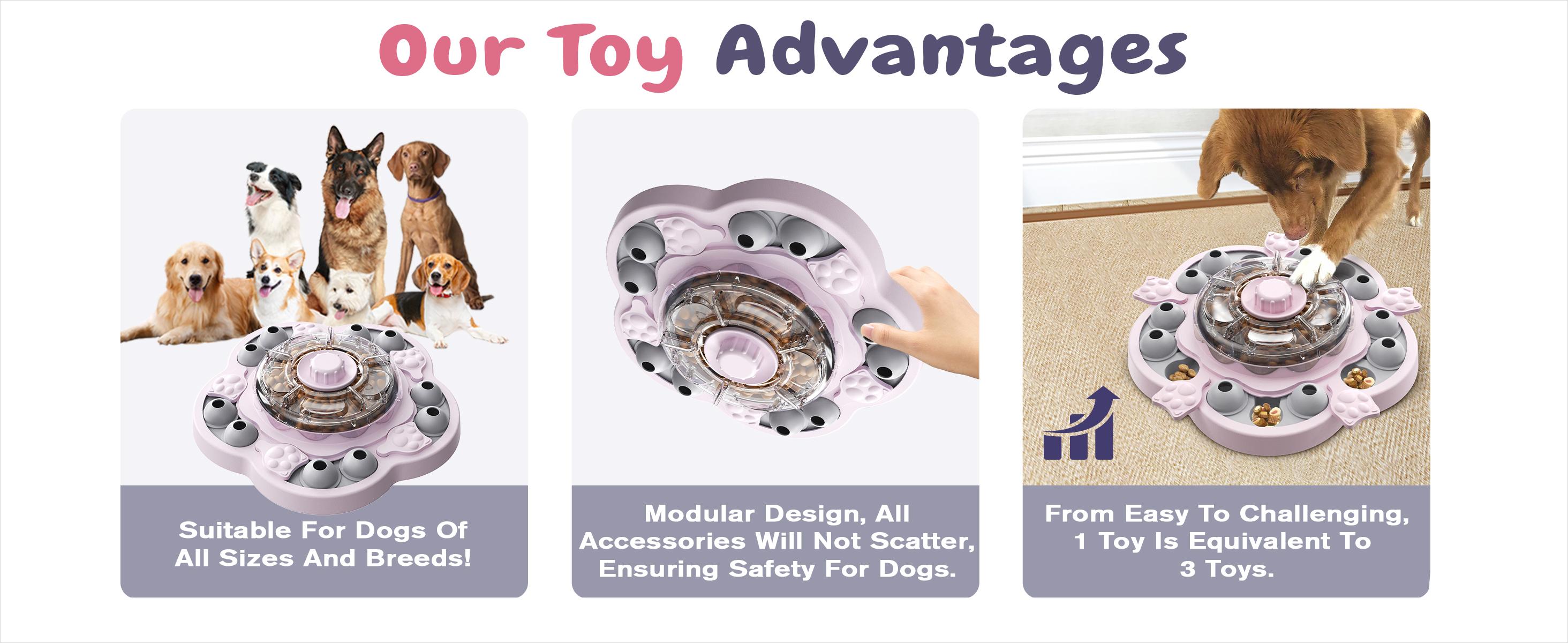 KADTC 3 Levels of Challenge Dog Puzzle Feeder Toy U.S. Brand - Design Spin-to-Release Treat Dispenser For Small Medium Large Dogs Boredom Buster Mental Stimulation Enrichment Slow Feeding Puzzles Toys KADTC 3 Levels of Challenge Dog Puzzle Feeder Toy U.S. Brand - Design Spin-to-Release Treat Dispenser For Small Medium Large Dogs Boredom Buster Mental Stimulation Enrichment Slow Feeding Puzzles Toys