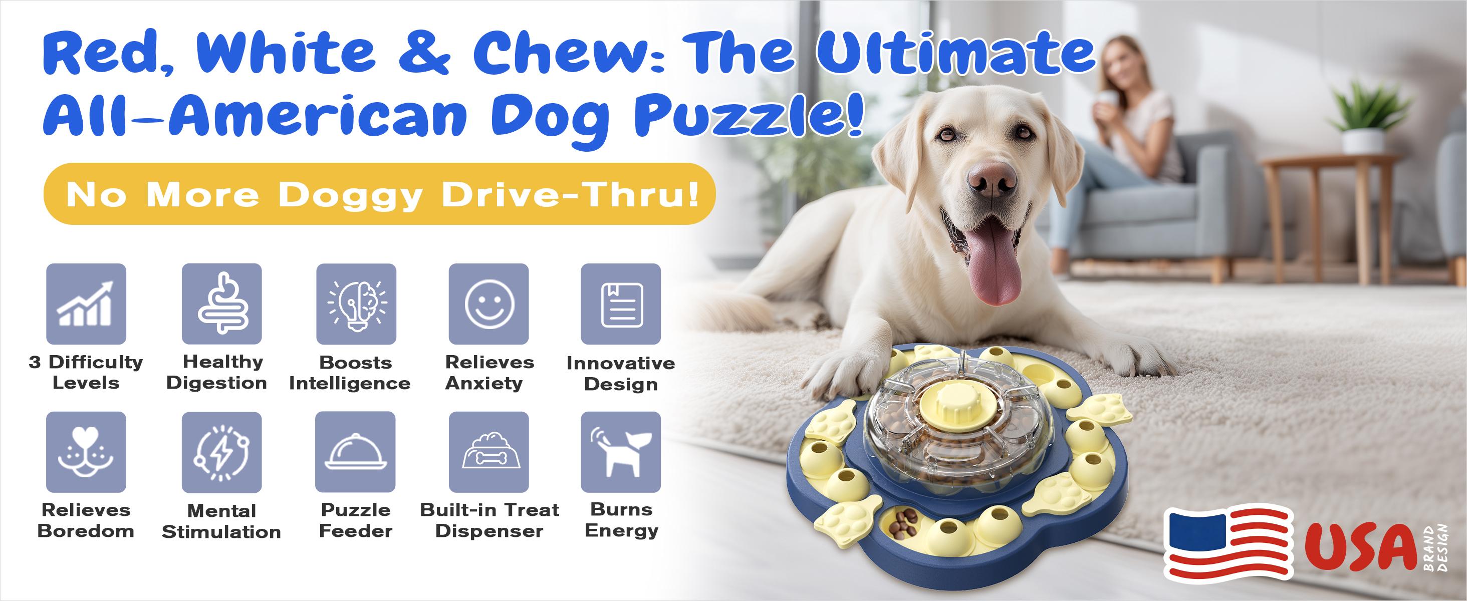 KADTC 3 Levels of Challenge Dog Puzzle Feeder Toy U.S. Brand - Design Spin-to-Release Treat Dispenser For Small Medium Large Dogs Boredom Buster Mental Stimulation Enrichment Slow Feeding Puzzles Toys KADTC 3 Levels of Challenge Dog Puzzle Feeder Toy U.S. Brand - Design Spin-to-Release Treat Dispenser For Small Medium Large Dogs Boredom Buster Mental Stimulation Enrichment Slow Feeding Puzzles Toys
