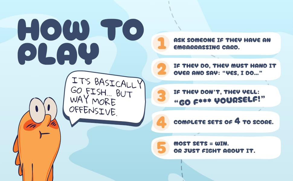 Go Fish Game, Adult Go Fish, Go F Yourself, Party Game, Adult Party Game