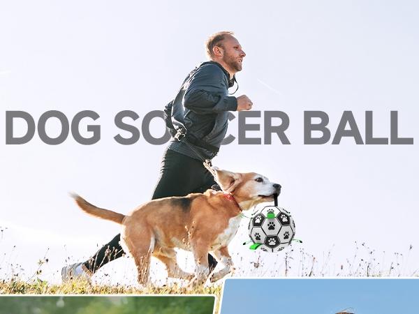 Herding  dogs balls  durable dog Soccer ball Interactive Training Ball with 9 Grab tabs for outdoor & water play, perfect gift for pets