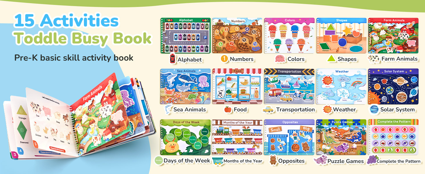 busy book for toddlers 3-5