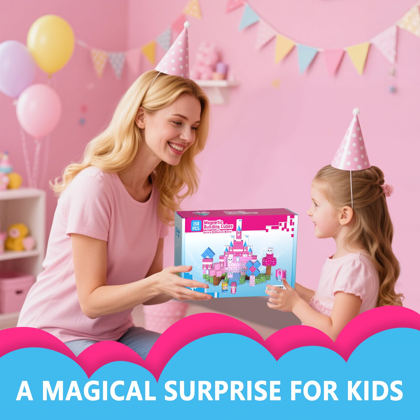 🏗️ Minecraft‑Style Pixel World | 3D Magnetic Blocks Building Set