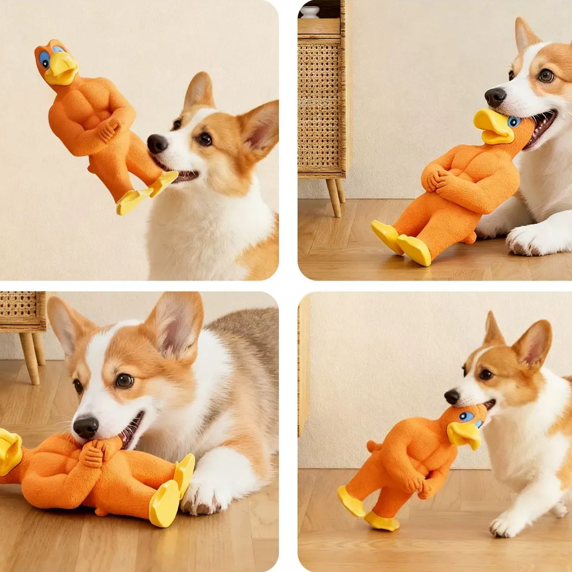 Muscular Duck Toy For Dogs to Relieve Boredom