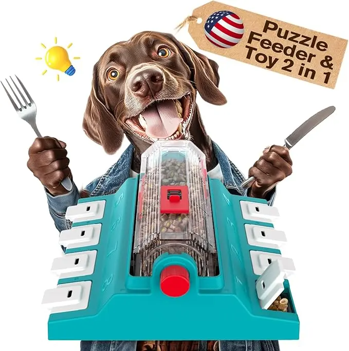 Treat Puzzles For Aggressive Chewers, Dogs' Mental Stimulation Food Slow Dispenser Toy