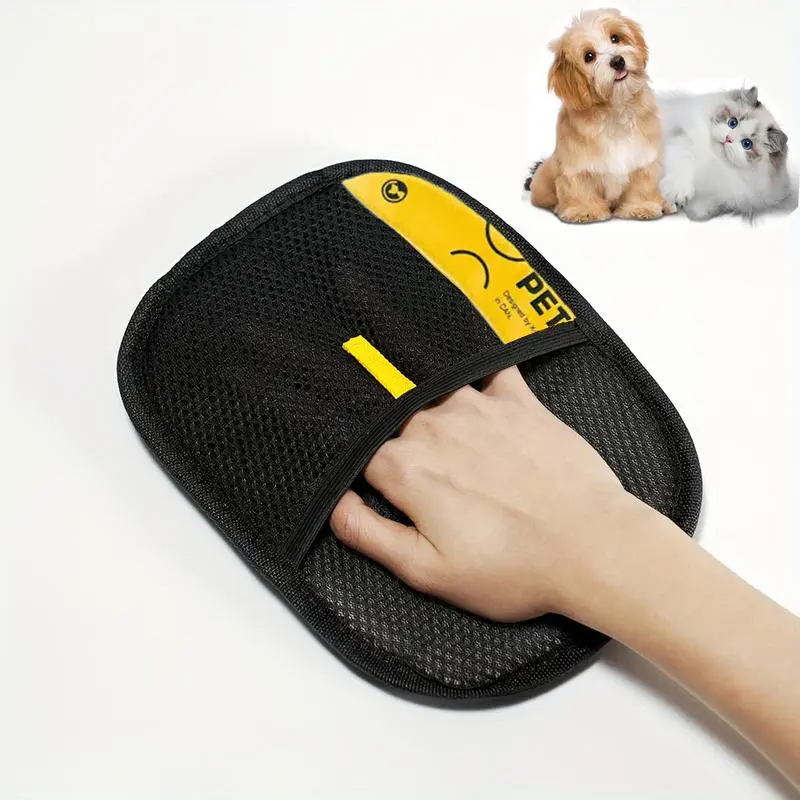 Pet Hair Remover Gloves-Electrostatic Two, Way!Brush, Reusable Cat & Dog Fur Cleaner