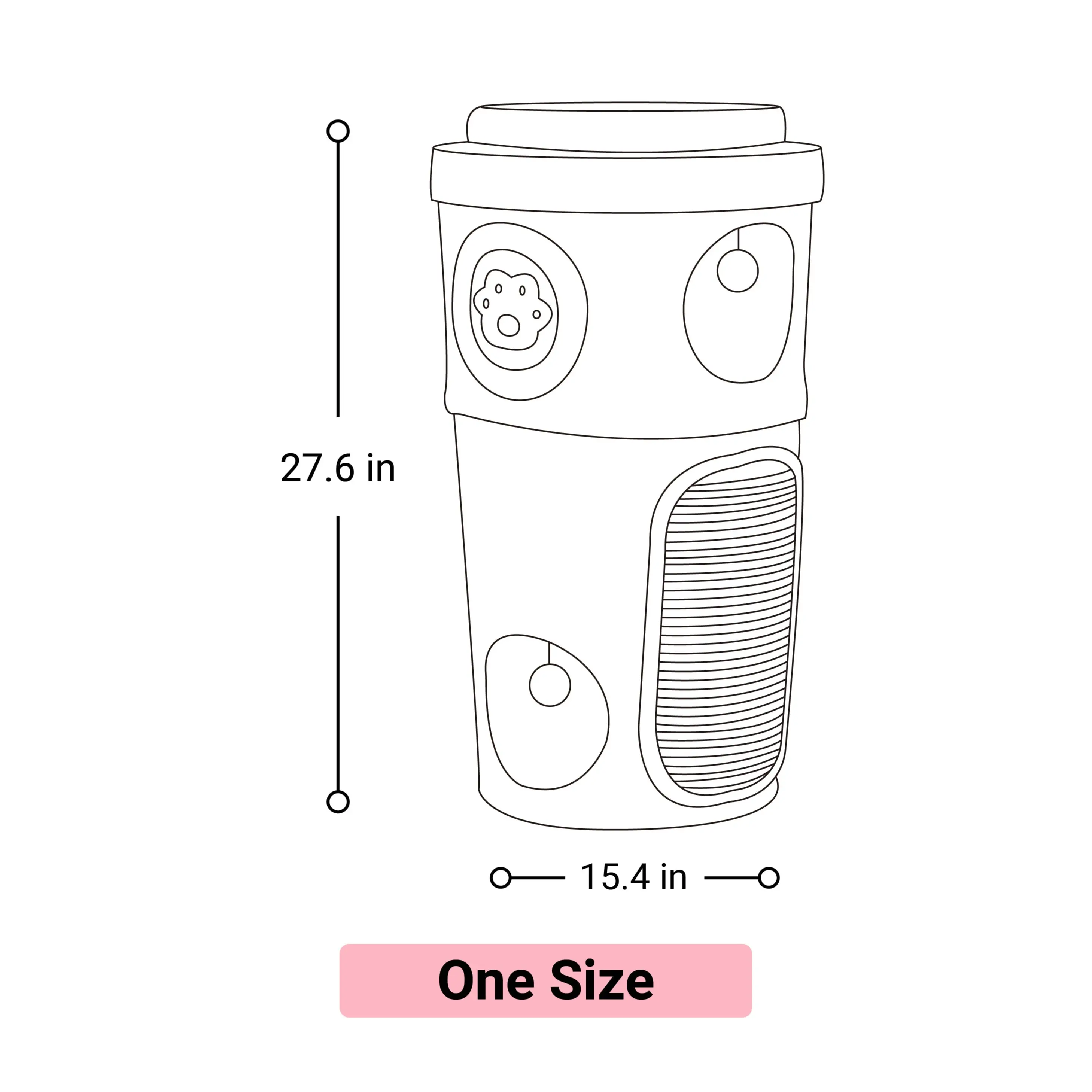Coffee Cup Cat Tree House, Multi-functional for Cat Scratching and Sleeping, Cat Tower No Assembly Required, for Cats up to 20 lbs Kitten