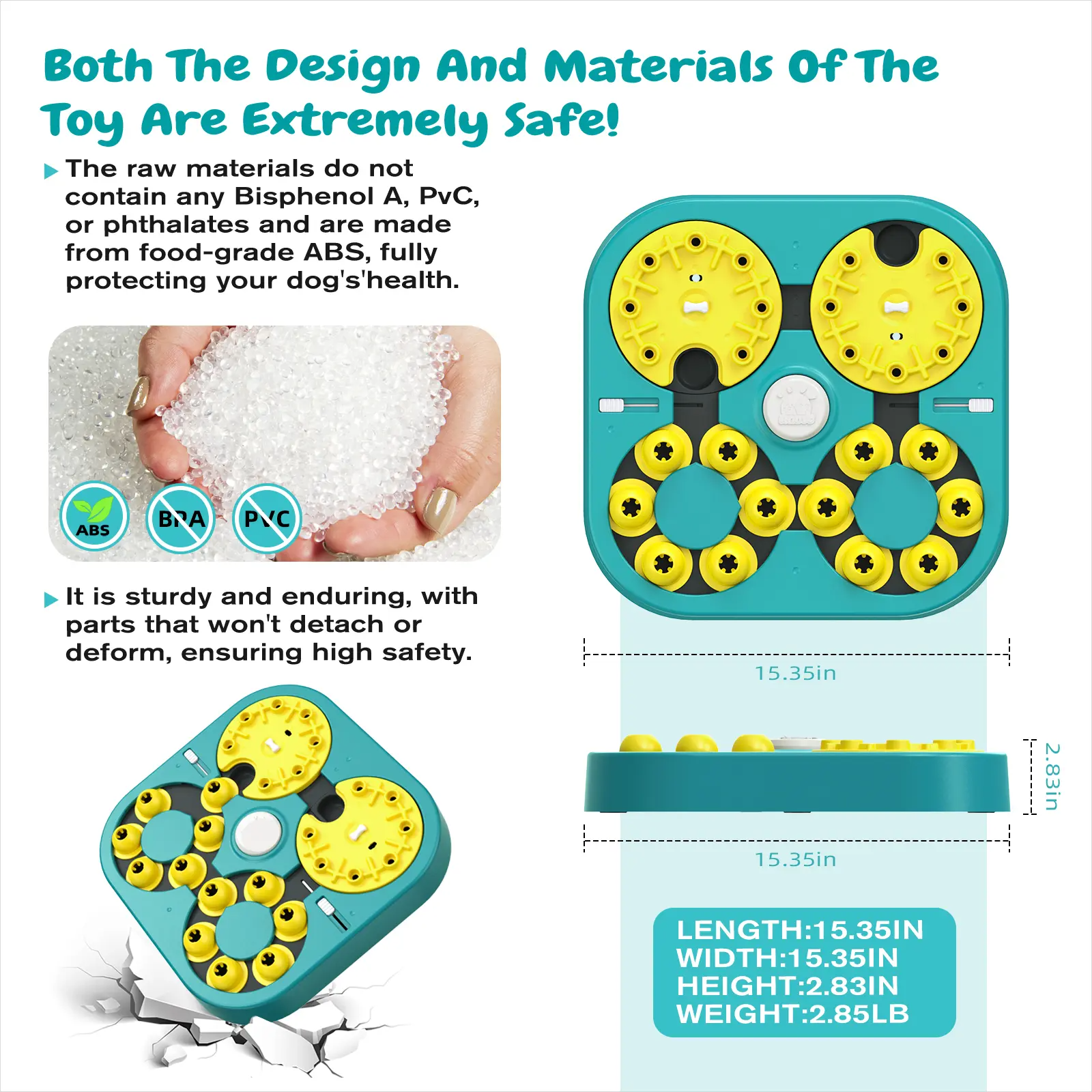 5 Levels of Step-by-Step Challenge - 6 Ways to Play - Extra-Large Size Beginner to Expert Dog Puzzle Toy for Smart Dogs